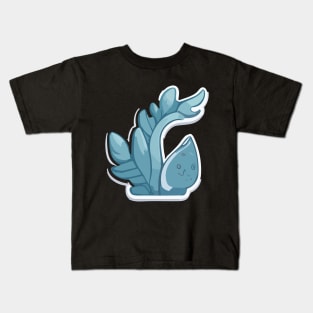 Cute blue seaweed Kids T-Shirt